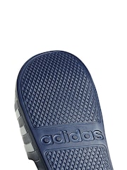 adidas Navy Sportswear Adilette Aqua Slides - Image 8 of 8