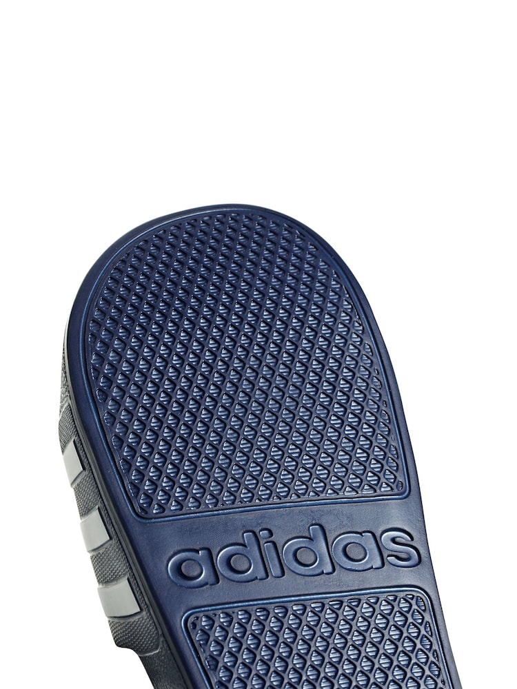 adidas Navy Sportswear Adilette Aqua Slides - Image 8 of 8