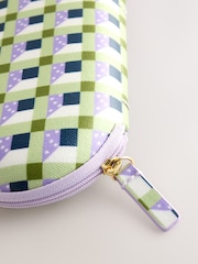 Cath Kidston Green Check 100% Cotton Glasses Case - Image 4 of 4