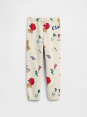 Gap Cream Brannan Bear Vintage Soft Arch Logo Joggers (6mths-5yrs) - Image 1 of 3