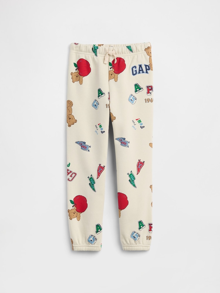 Gap Cream Brannan Bear Vintage Soft Arch Logo Joggers (6mths-5yrs) - Image 1 of 3 Gap Cream Brannan Bear Vintage Soft Arch Logo Joggers (6mths-5yrs) - Image 1 of 3