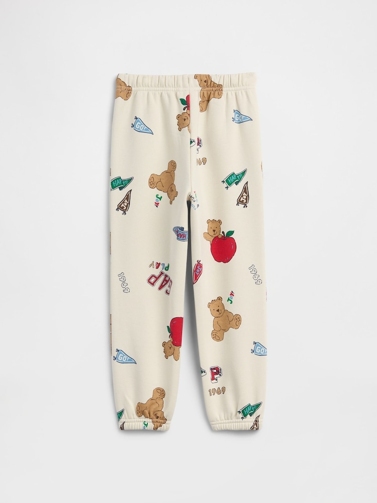 Gap Cream Brannan Bear Vintage Soft Arch Logo Joggers (6mths-5yrs) - Image 2 of 3 Gap Cream Brannan Bear Vintage Soft Arch Logo Joggers (6mths-5yrs) - Image 2 of 3