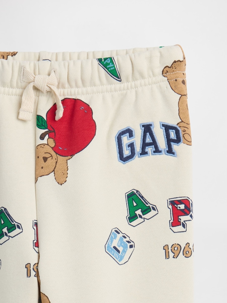 Gap Cream Brannan Bear Vintage Soft Arch Logo Joggers (6mths-5yrs) - Image 3 of 3 Gap Cream Brannan Bear Vintage Soft Arch Logo Joggers (6mths-5yrs) - Image 3 of 3