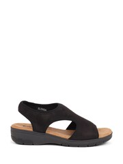 Pavers Easy FIt Black Pavers Easy FIt Eloisa Extra Wide 6E Fit White Sandals - Image 1 of 5