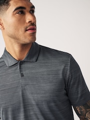 Slate Grey Active Mesh Golf Polo Shirt - Image 1 of 10
