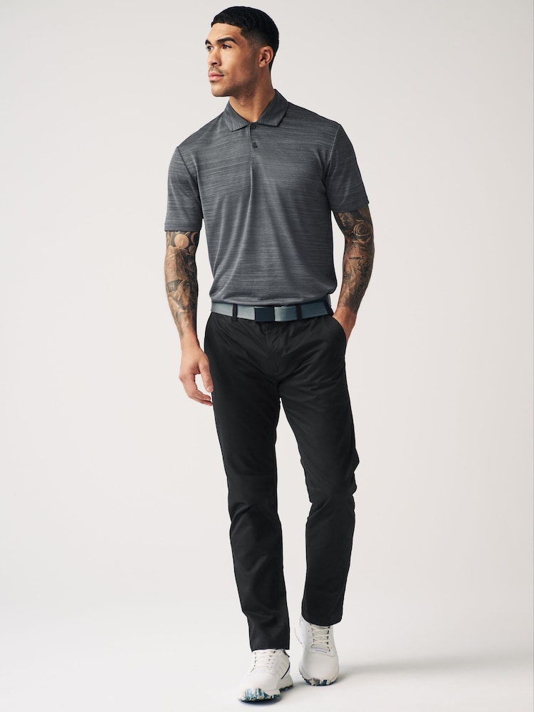 Slate Grey Active Mesh Golf Polo Shirt - Image 2 of 10