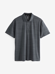 Slate Grey Active Mesh Golf Polo Shirt - Image 8 of 10
