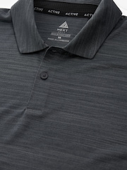 Slate Grey Active Mesh Golf Polo Shirt - Image 9 of 10