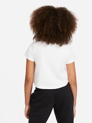 Nike White Futura Cropped 100% Cotton T-Shirt - Image 2 of 6
