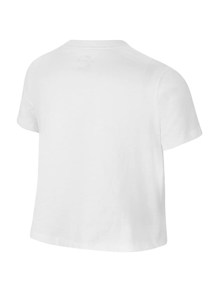 Nike White Futura Cropped 100% Cotton T-Shirt - Image 6 of 6