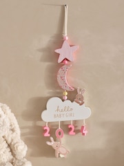 Pink Girl Born in 2024 Hanging Decoration - Image 1 of 3