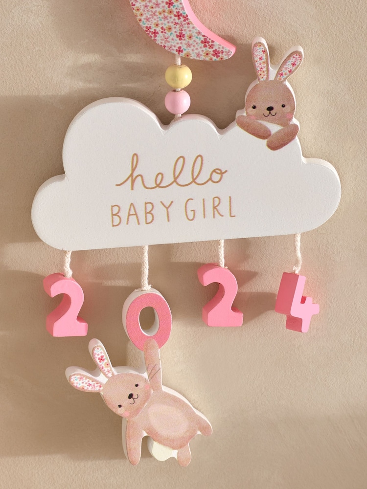 Pink Girl Born in 2024 Hanging Decoration - Image 2 of 3 Pink Girl Born in 2024 Hanging Decoration - Image 2 of 3