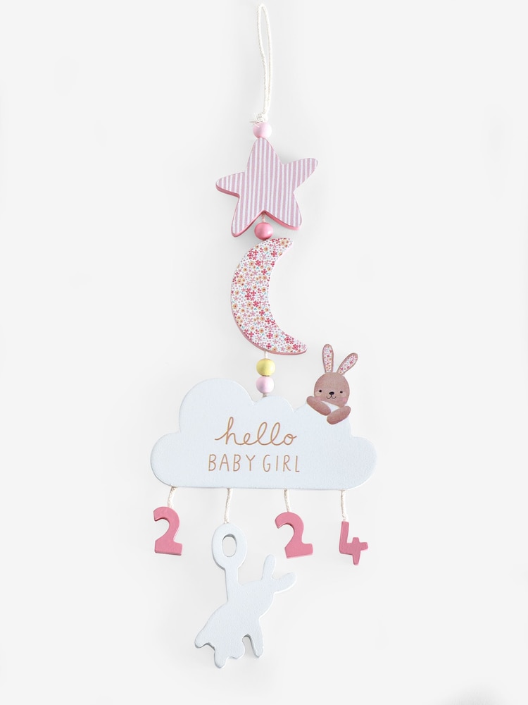 Pink Girl Born in 2024 Hanging Decoration - Image 3 of 3 Pink Girl Born in 2024 Hanging Decoration - Image 3 of 3