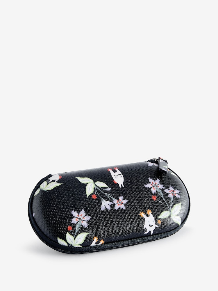 Cath Kidston Black Monsters Print 100% Cotton Glasses Case - Image 1 of 3