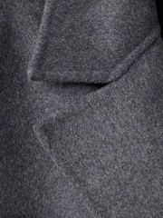Mango Grey Wool Blend Dropped Shoulder Coat - Image 6 of 7