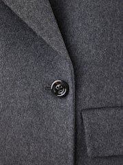 Mango Grey Wool Blend Dropped Shoulder Coat - Image 7 of 7