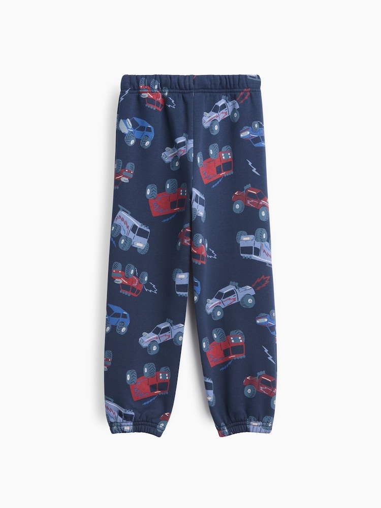 Gap Navy Trucks Vintage Soft Arch Logo Joggers (6mths-5yrs) - Image 2 of 3 Gap Navy Trucks Vintage Soft Arch Logo Joggers (6mths-5yrs) - Image 2 of 3