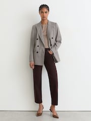 Reiss Grape Selin Petite Mid-Rise Straight-Leg Jeans - Image 1 of 7