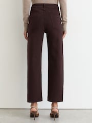 Reiss Grape Selin Petite Mid-Rise Straight-Leg Jeans - Image 5 of 7