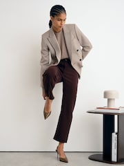 Reiss Grape Selin Mid-Rise Straight-Leg Jeans - Image 1 of 8