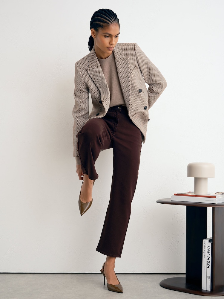 Reiss Grape Selin Mid-Rise Straight-Leg Jeans - Image 1 of 8 Reiss Grape Selin Mid-Rise Straight-Leg Jeans - Image 1 of 8