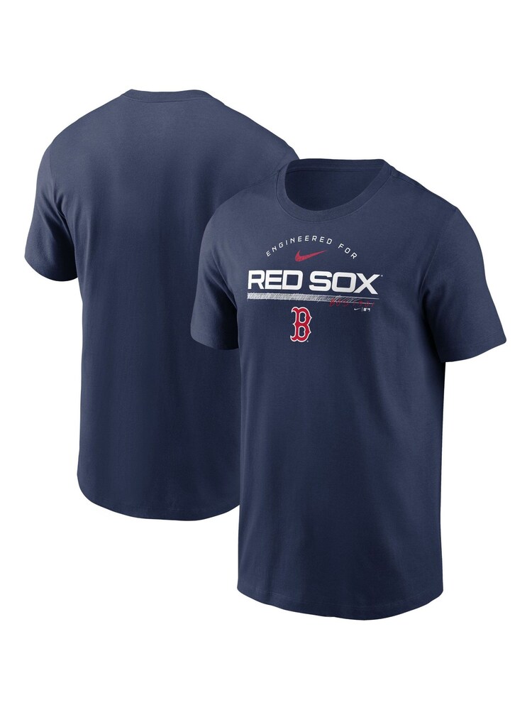 Nike Navy Blue Boston Red Sox Nike Team Engineered 100% Cotton T-Shirt - Image 1 of 3