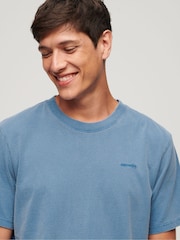 Superdry Light Blue Vintage Washed T-Shirt - Image 3 of 5