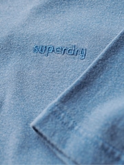 Superdry Light Blue Vintage Washed T-Shirt - Image 4 of 5