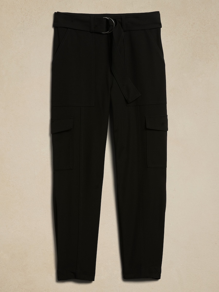 Banana Republic Black Slim Refined Stretch Cargo Trousers - Image 5 of 5