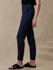 Banana Republic Blue Slim Refined Stretch Cargo Trousers - Image 1 of 2