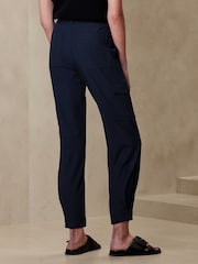 Banana Republic Blue Slim Refined Stretch Cargo Trousers - Image 2 of 2