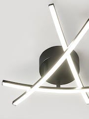 Black Amari LED Flush Ceiling Light - Image 3 of 9