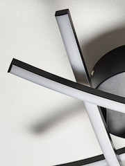 Black Amari LED Flush Ceiling Light - Image 4 of 9