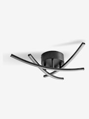 Black Amari LED Flush Ceiling Light - Image 6 of 9