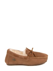 Just Sheepskin Brown Boys Just Sheepskin™ Mini Torrington Slippers - Image 2 of 3