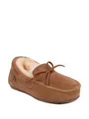 Just Sheepskin Brown Boys Just Sheepskin™ Mini Torrington Slippers - Image 3 of 3