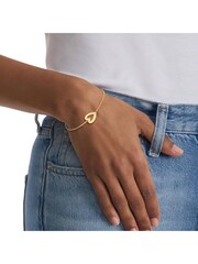 Calvin Klein Gold Tone Jewellery Ladies Minimalistic Hearts Bracelet - Image 3 of 4