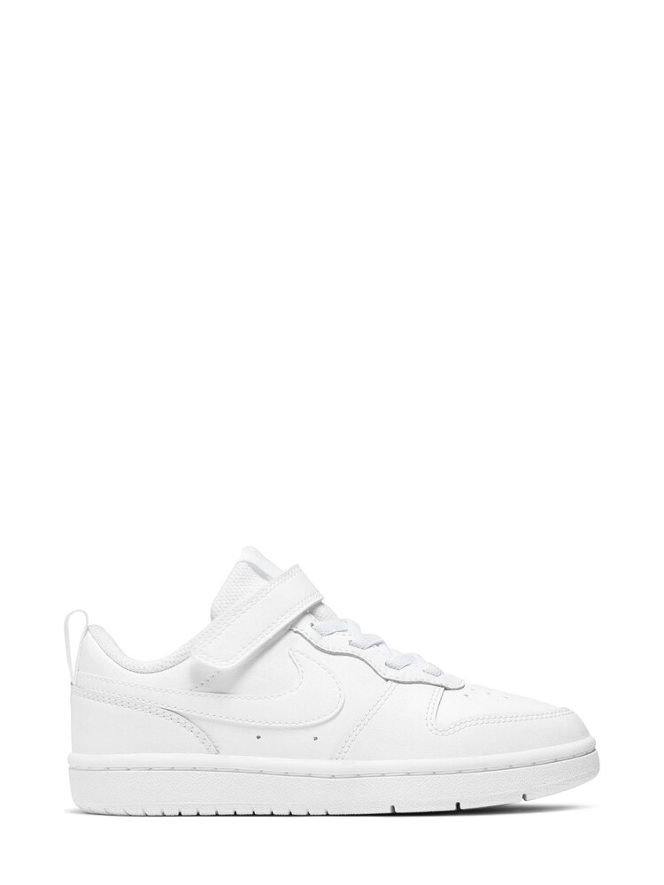 Nike White Junior Court Borough Low Trainers - Image 1 of 6