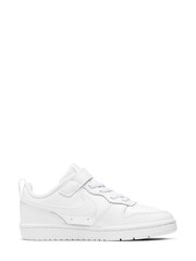 Nike White Junior Court Borough Low Trainers - Image 3 of 6
