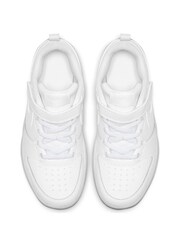 Nike White Junior Court Borough Low Trainers - Image 5 of 6