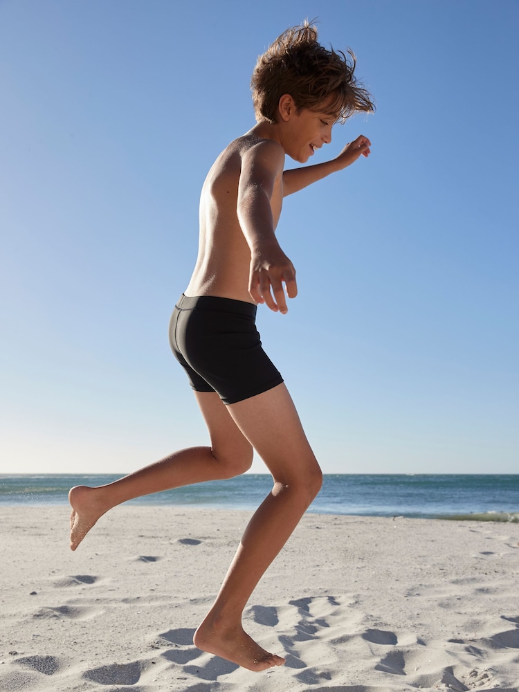 Black Shorter Length Stretch Swim Shorts (3-16yrs) - Image 2 of 8