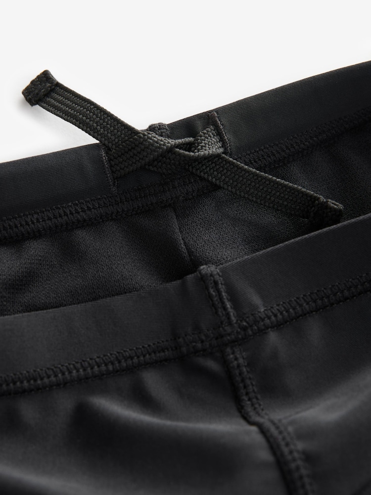 Black Shorter Length Stretch Swim Shorts (3-16yrs) - Image 7 of 8