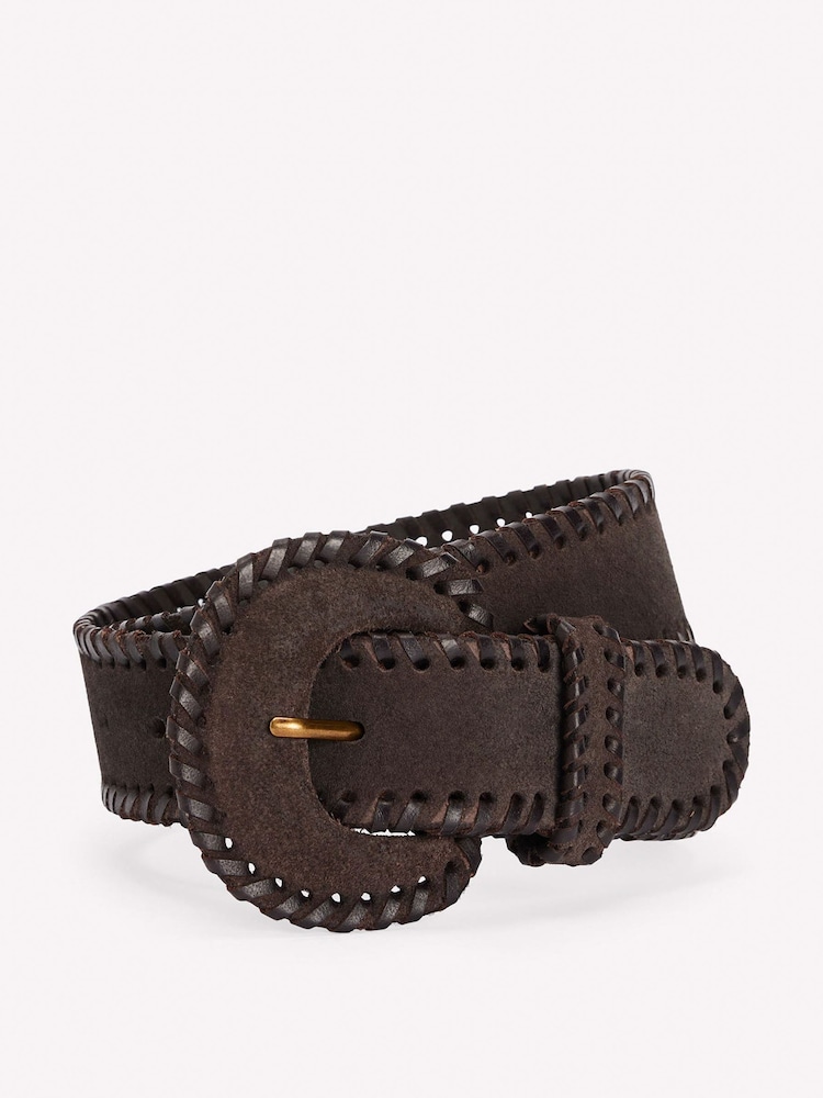 Boden Brown Covered Whipstitch Belt - Image 1 of 2