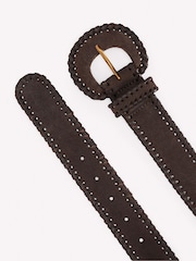 Boden Brown Covered Whipstitch Belt - Image 2 of 2