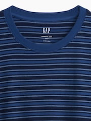 Bande bleue - Gap Everyday Soft Relaxed Stripe Long Sleeve T-Shirt - Image 4 de 4