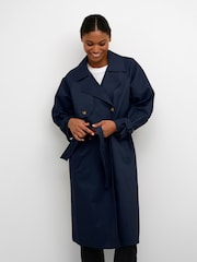Kaffe Elise Double-Breasted Trench Coat - Image 1 of 7