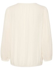 Kaffe Wilma Long Sleeve White Blouse - Image 2 of 7