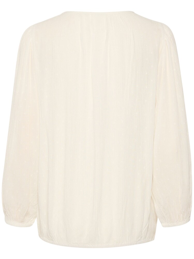 Kaffe Wilma Long Sleeve White Blouse - Image 2 of 7 Kaffe Wilma Long Sleeve White Blouse - Image 2 of 7