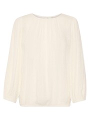Kaffe Wilma Long Sleeve White Blouse - Image 6 of 7