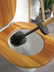 Showerdrape Black Sonata Toilet Roll and Toilet Brush Holder - Image 2 of 3